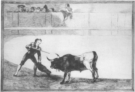 Pedro Romero matando a toro parado