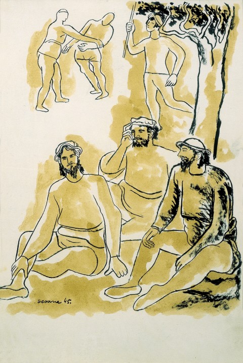 Personajes en el campo