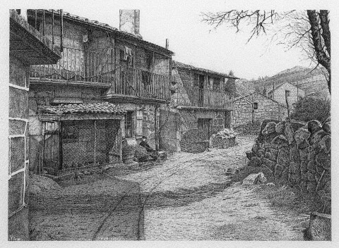 Casas de O'Serrapio en Pedre