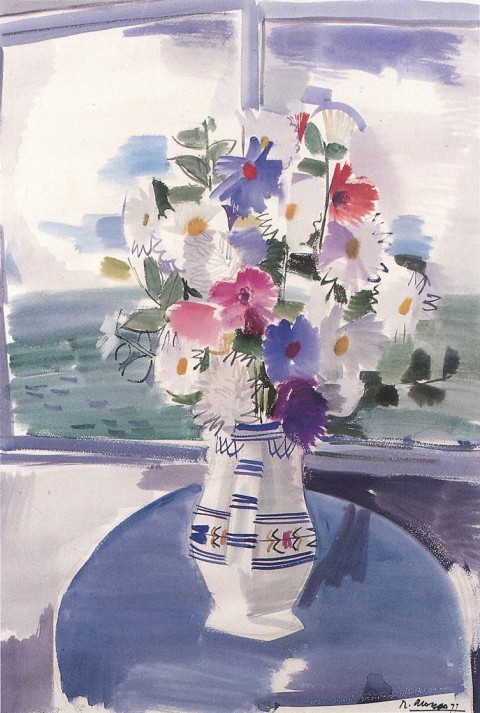 Jarrón con flores
