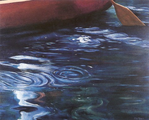 Agua, barca y remo